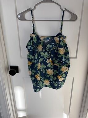 Floral Ruffle Top Blouse